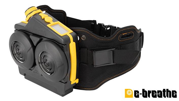 e-breathe e-Flow PAD-Box Atemschutzgebläse für Industrie, Pharma und Wartung
